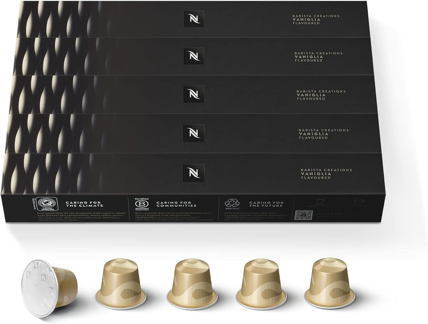 Nespresso Capsules Original Line, Vaniglia, Medium Roast Espresso Coffee, 50 Count Espresso Coffee …