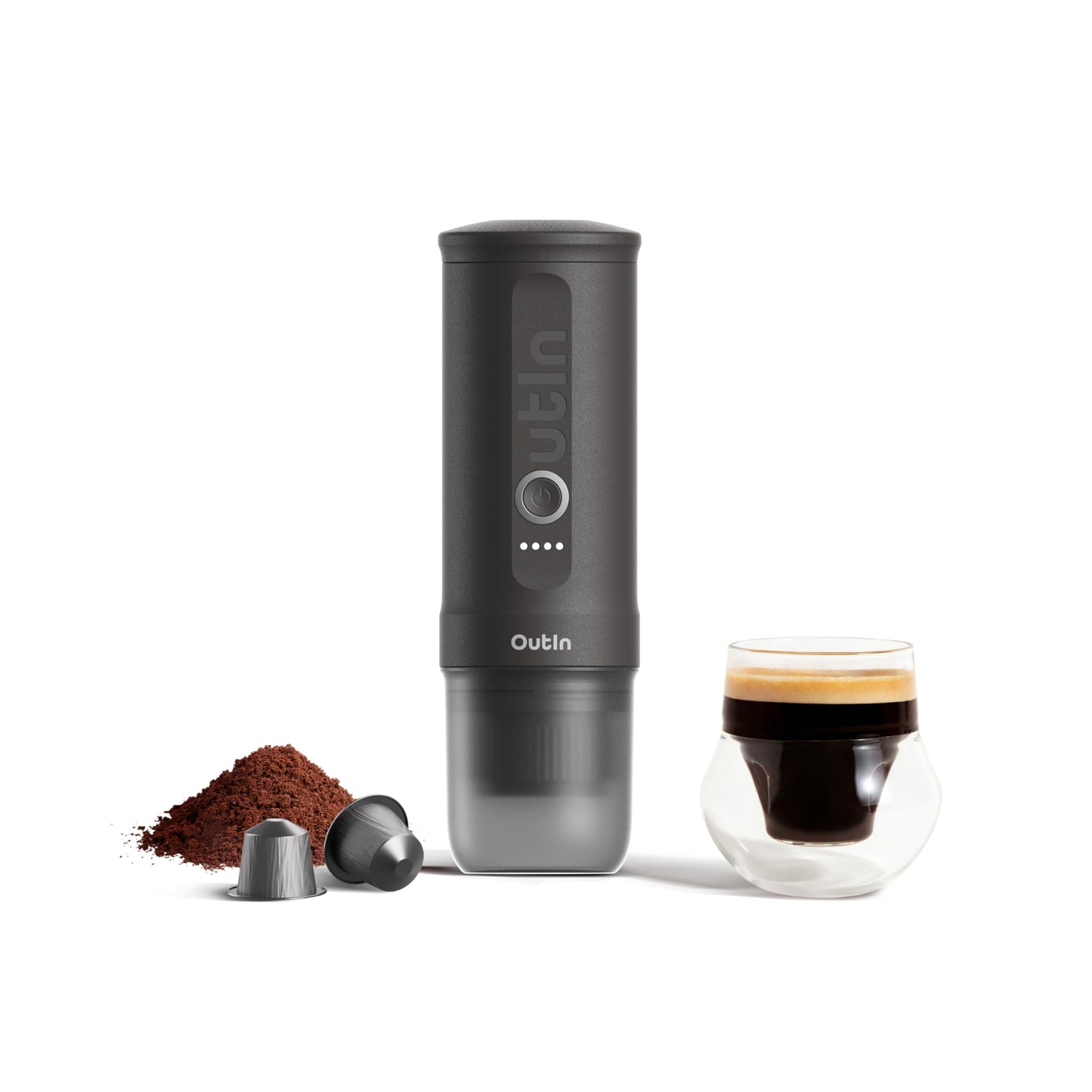 OutIn Nano Portable Electric Espresso Machine, Travel Coffee Maker for Camping, Car Coffee Maker Se…