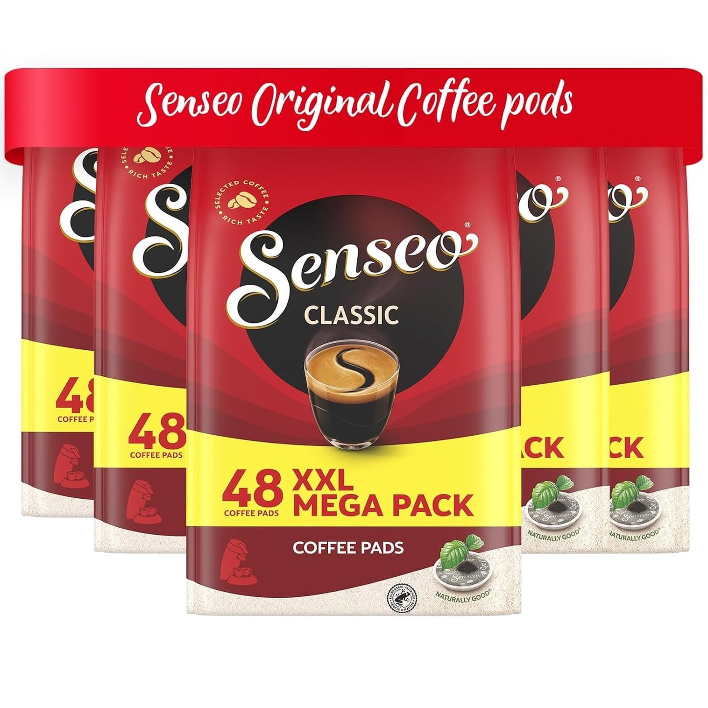 Senseo Classic Medium Roast - (Packs) - Smooth & Balanced Flavor w Coffee Pods - 240 Count - Single…