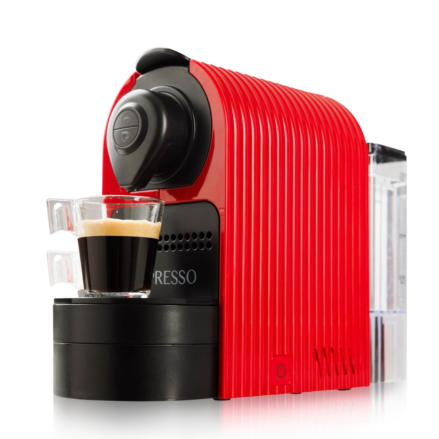 Mixpresso Red Espresso Coffee Machine – Compact 1400W Single Serve Coffee Maker Compatible with Nes…