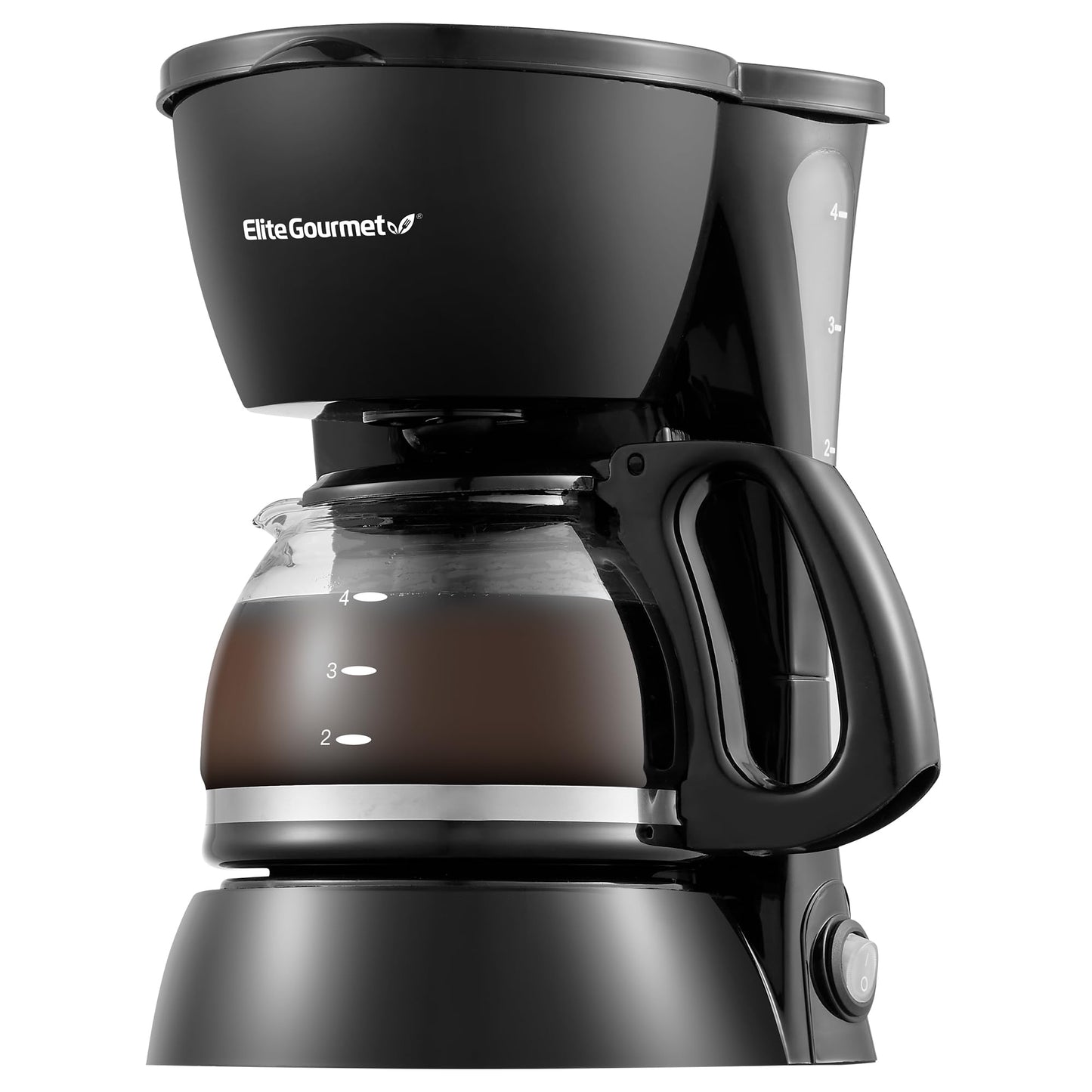Elite Gourmet EHC4128 Automatic 4-Cup Brew & Drip Coffee Maker with Pause N Serve, Glass Carafe, Re…