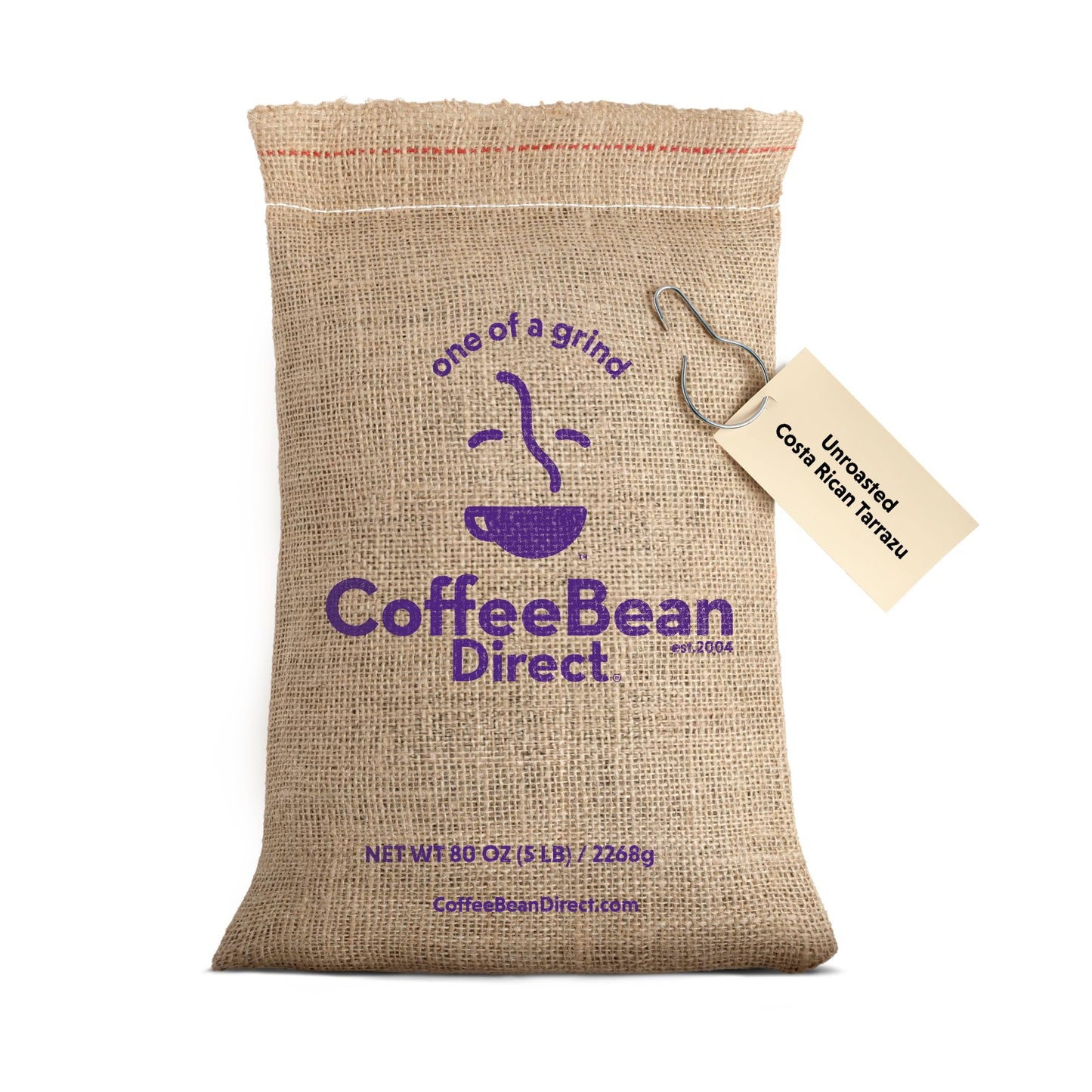 Coffee Bean Direct Unroasted Costa Rican Tarrazu, Raw Arabica Coffee Beans for Home Roasting, 5 Pou…