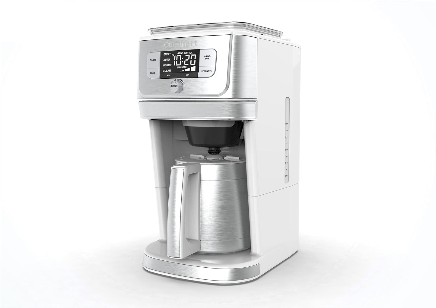 Cuisinart DGB-850W Burr Grind & Brew 10-Cup Coffeemaker with Thermal Carafe, White/Stainless Steel,…
