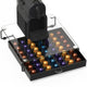 Deco Brothers Crystal Tempered Glass OriginalLine Pod Holder Drawer, 49 Capsule Organizer, Black