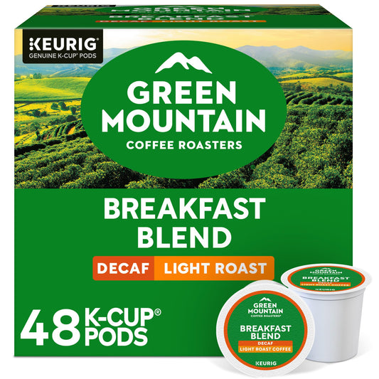 Green Mountain Coffee Roasters Decaf Breakfast Blend, K-Cup Portion Pack for Keurig K-Cup Brewers (…