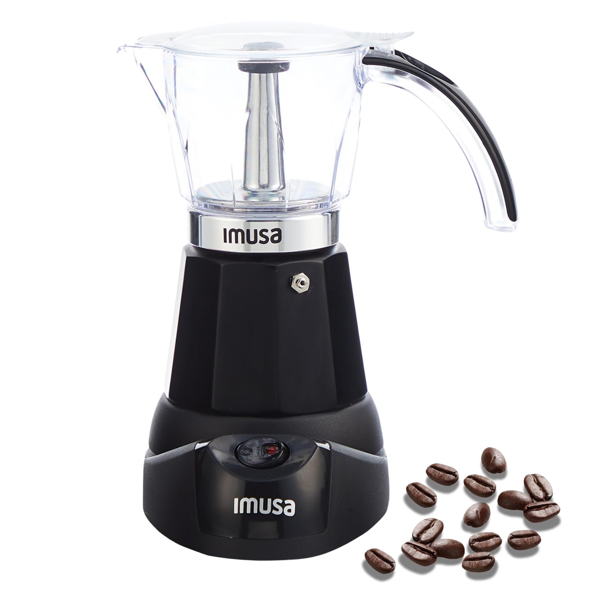 IMUSA 6 or 3 Cup Electric Espresso Maker Black Coffee Machine for Cuban Coffee, Moka and Espresso D…