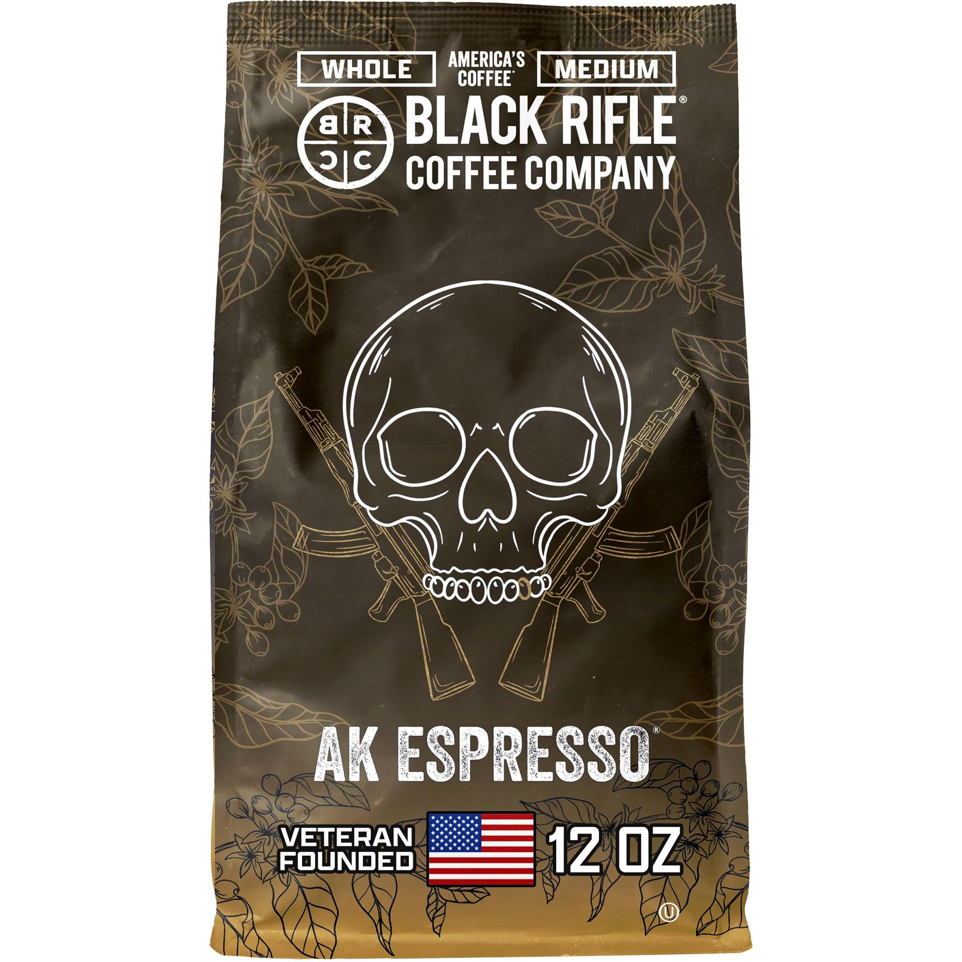 Black Rifle Coffee Company, AK-47 Espresso,100% Arabica Coffee,Colombian Supremo Roasted Dark, Whol…