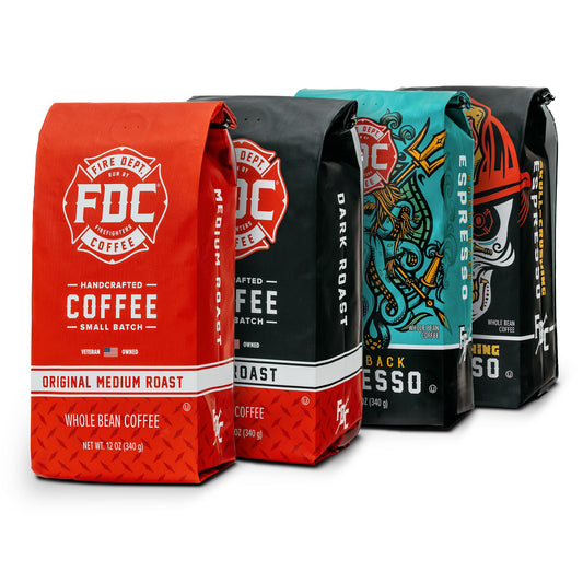 Fire Department Coffee - Gives Back to Firefighters - Rescue Variety Pack - Whole Bean Coffee - Med…