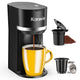Single Serve Coffee Maker for K-Cup and Grounds, Fast Brew, 6-12 oz Brew Sizes Single Cup Coffee Ma…