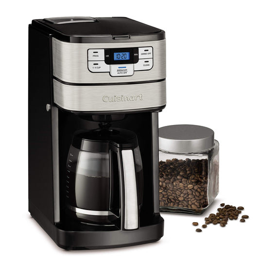 Cuisinart Automatic Grind & Brew 12-Cup Coffee Maker with Blade Grinder, Programmable Coffee Machin…