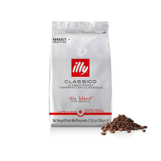 illy Whole Bean Coffee - Perfectly Roasted Beans – Classico Medium Roast - with Notes of Caramel, O…