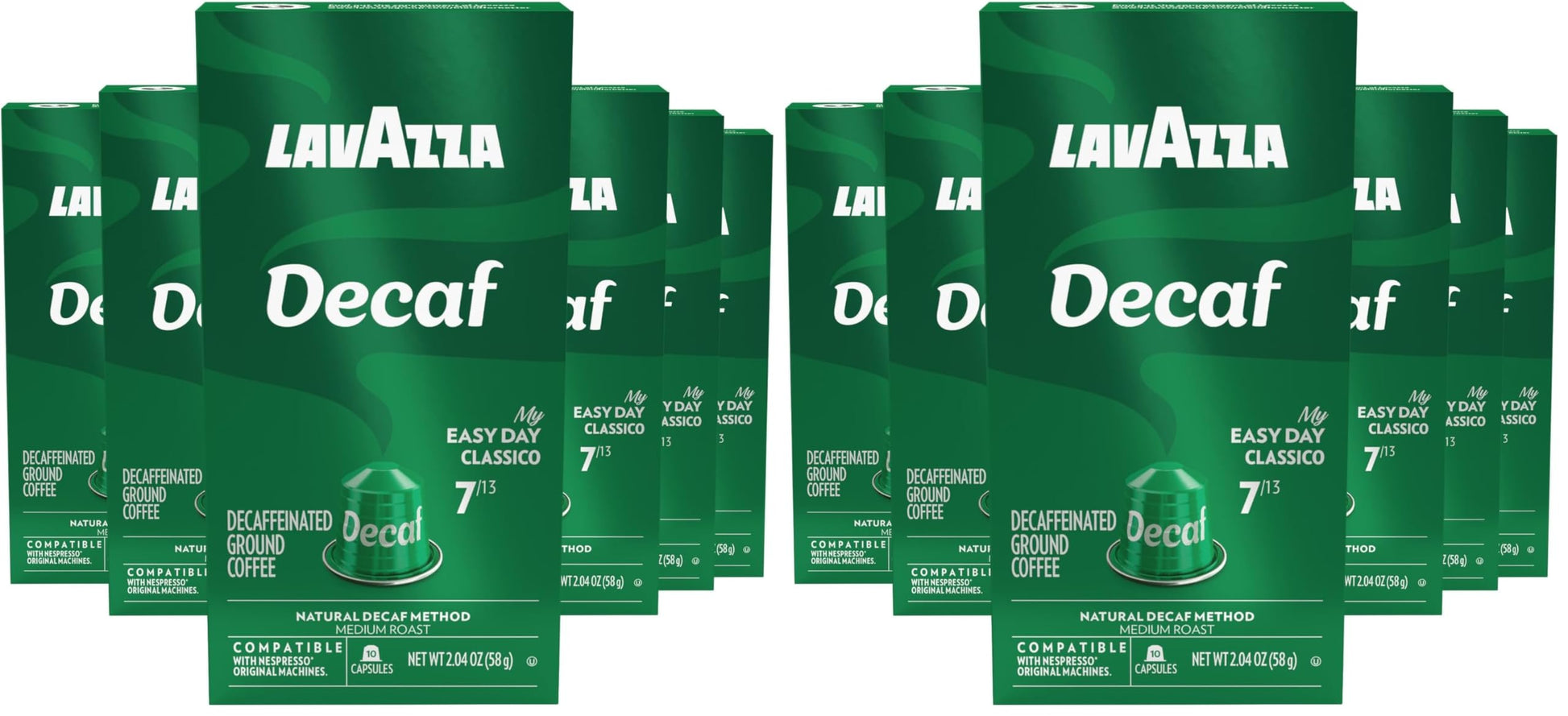Lavazza Espresso Maestro Decaf (DEK) Aluminum Capsules Compatible with Nespresso* Original Machines…
