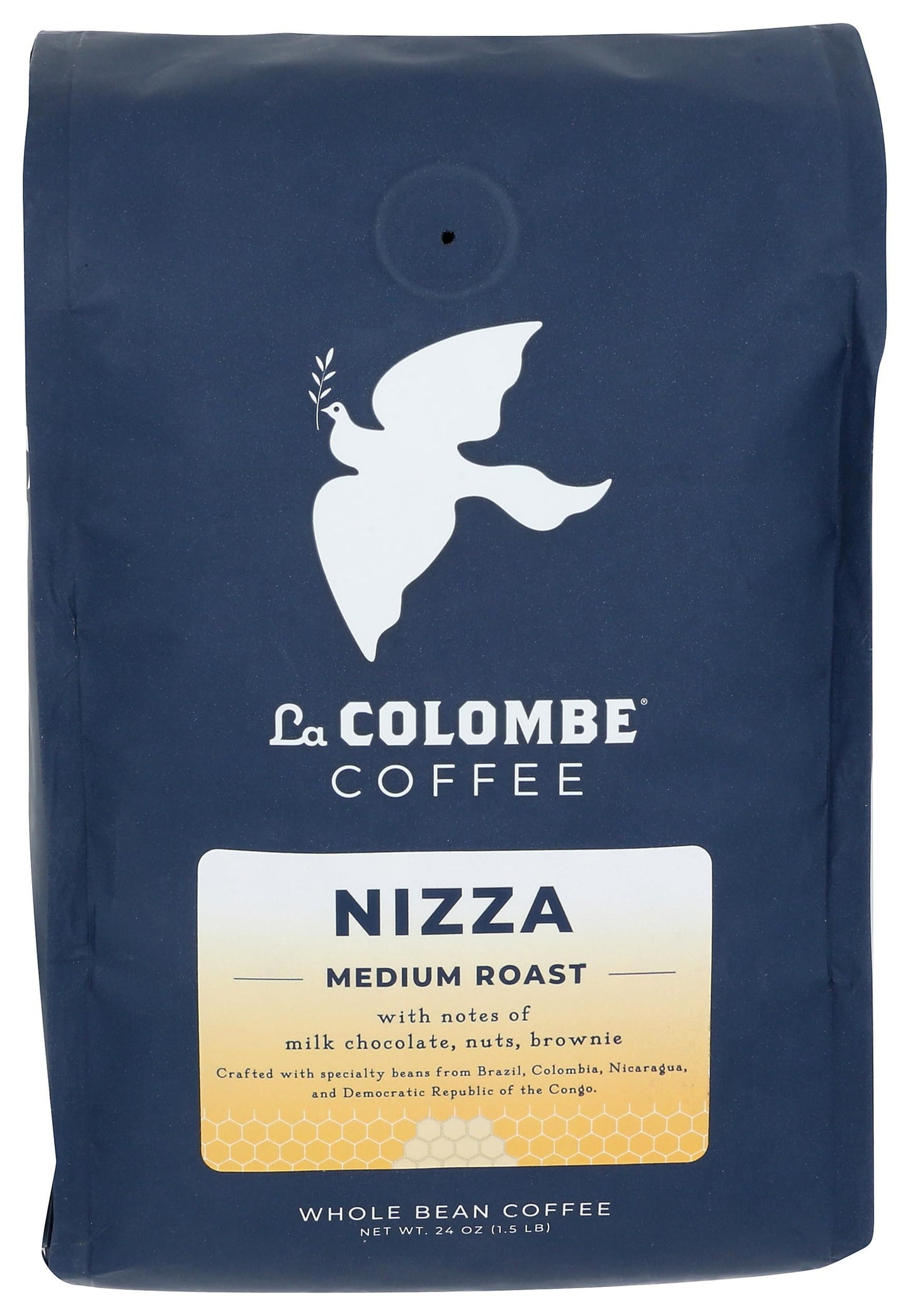 La Colombe Nizza Medium Roast Whole Bean Coffee - Notes of Milk Chocolate, Nuts & Brownie with Hone…