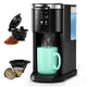 WAA Single Serve Coffee Maker, Fast Coffee Brewer for Capsule and Ground Coffee, Small Coffee Machi…