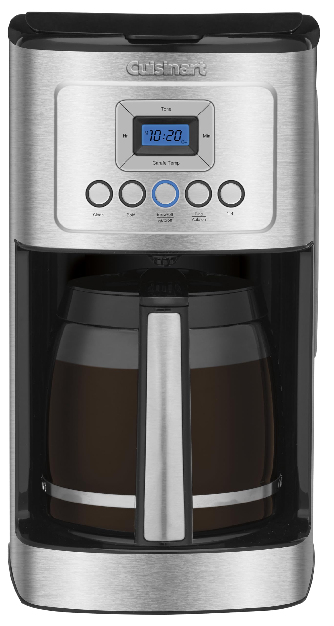 Cuisinart 14-Cup Coffee Maker, Programmable PerfecTemp Glass Carafe Coffee Machine with 1-4 Cup Set…