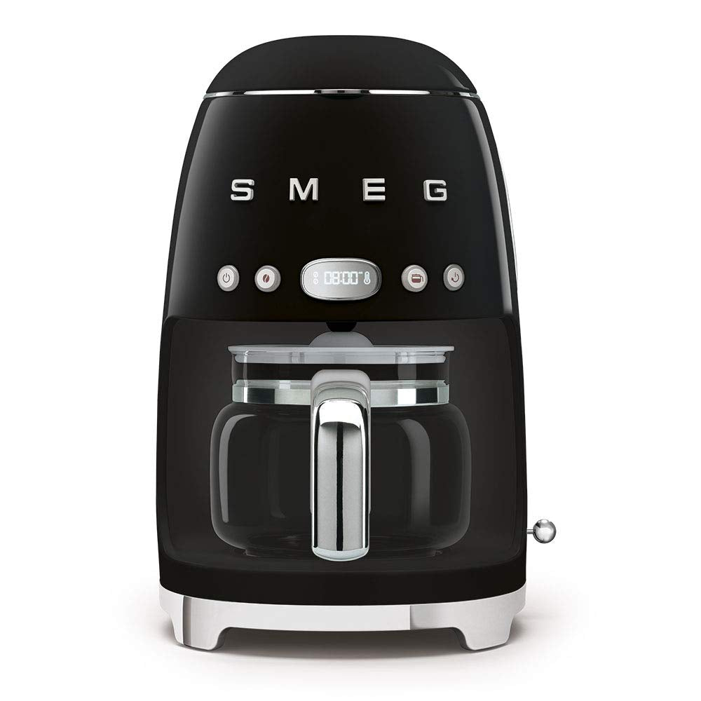 Smeg 50's Retro Style Aesthetic Drip Coffee Machine with 10 Cup Glass Carafe, Auto Start Feature, K…