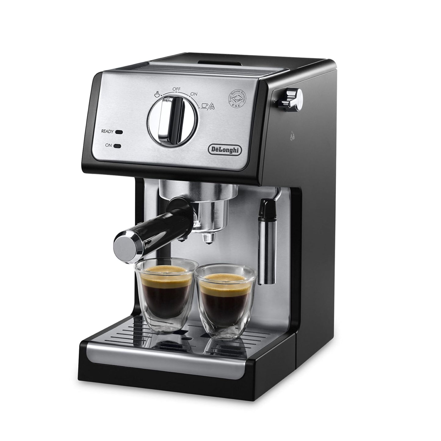 De'Longhi 15-Bar Pump Espresso Machine with Milk Frother & Temperature Control - Compact Home Baris…