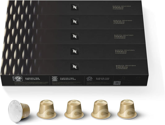 Nespresso Capsules Original Line, Vaniglia, Medium Roast Espresso Coffee, 50 Count Espresso Coffee …