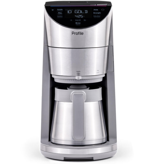 GE Profile Smart Grind & Brew Coffee Maker w/Podless Single Serve, 90oz Water Reservoir, 10 Cup The…