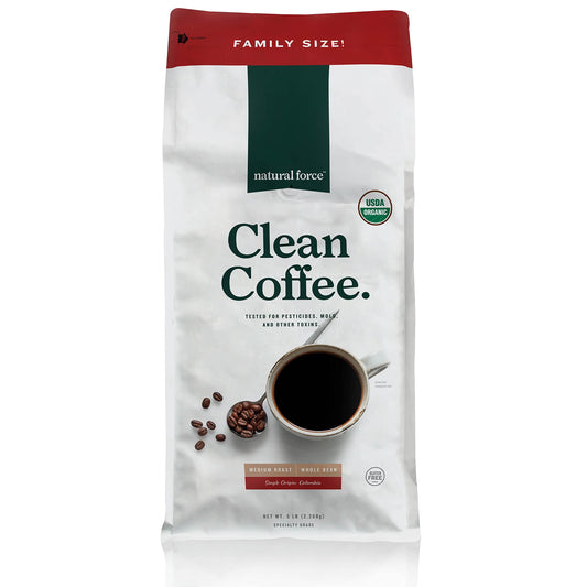 Natural Force Organic Mold Free Coffee, High CGA Coffee, Mycotoxin Free, Low Acidity, Incredible Ta…