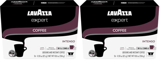 Lavazza Expert Intenso Coffee Capsules, Dark Roast, Arabica and Robusta Blend, Compatible with Lava…