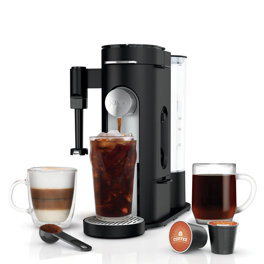 Ninja Coffee Maker, Single Serve, Brew with Coffee Pods and Grounds, Compatible with K-Cup Pods, 4 …
