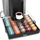 Deco Brothers Crystal Tempered Glass Vertuo Pod Holder Drawer, 30 Large or 60 Small Nespresso Capsu…