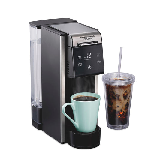 Hamilton Beach FlexBrew Advanced 4-in-1 Single Serve Hot & Iced Coffee Maker with Removable 45 oz. …