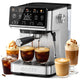 ecozy 4-in-1 Espresso Machine and Coffee Maker Combo with Milk Frother, Cold Brew & Over Ice, Inter…