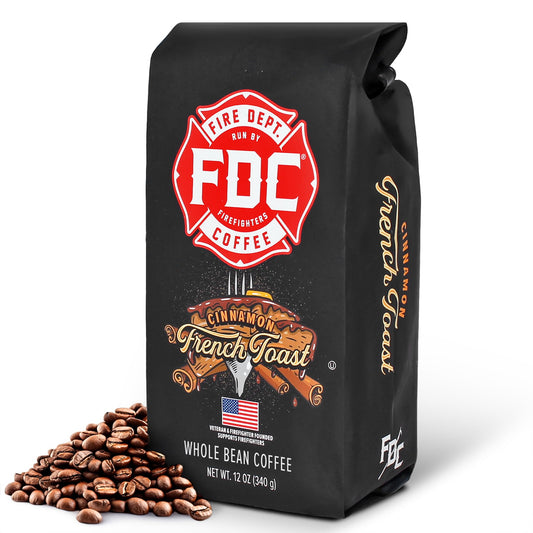 Fire Department Coffee - Gives Back to Firefighters - Cinnamon French Toast Coffee Beans - Roasted …