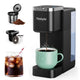 Tastyle Single Serve Coffee Maker, Iced and Hot Coffee Machine for K Cup & Grounds, Compact Design,…