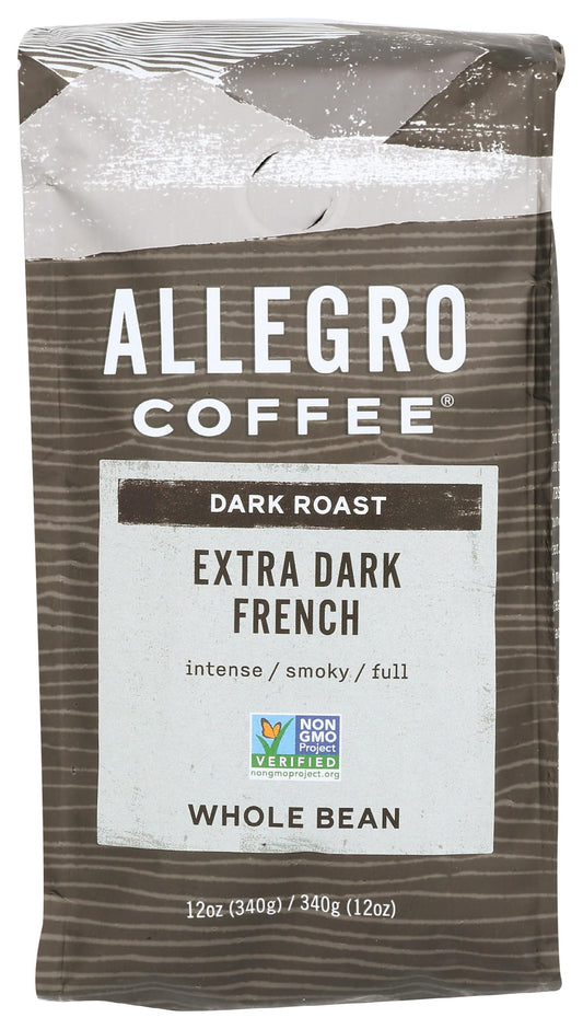 Allegro Coffee Extra Dark French Whole Bean Coffee, 12 oz