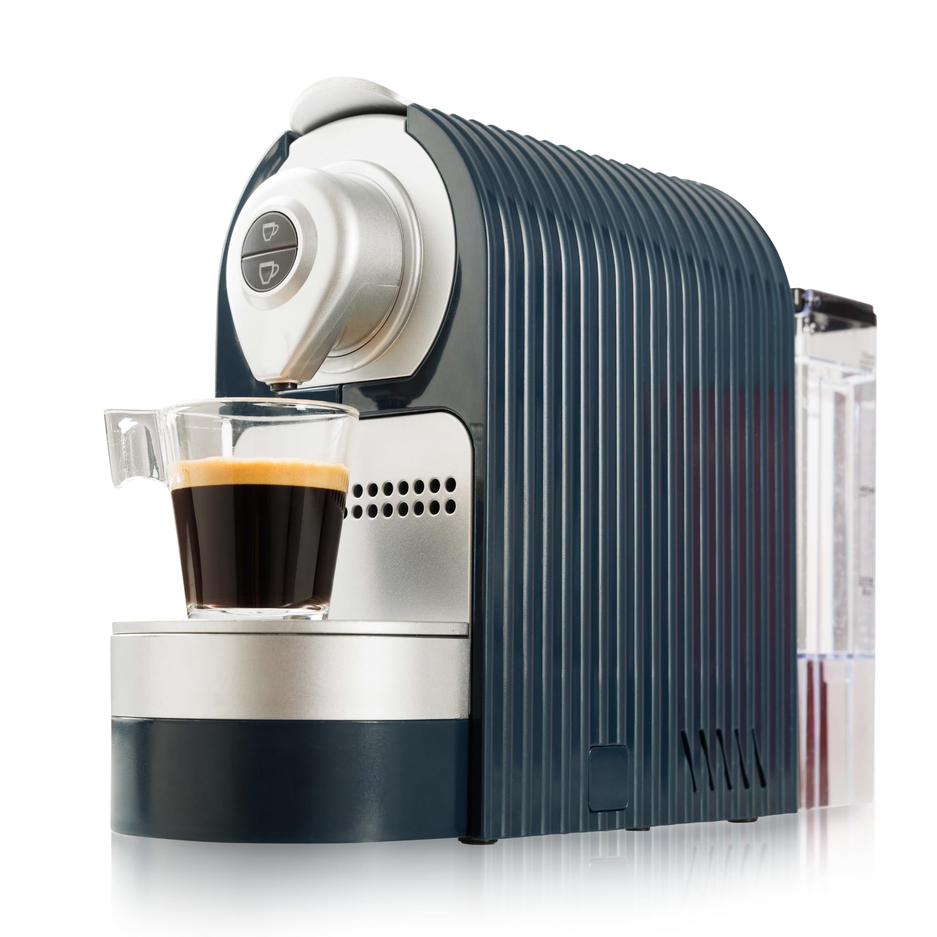 Mixpresso Blue Espresso Machine for Nespresso Compatible Capsule, Single Serve Coffee Maker Program…