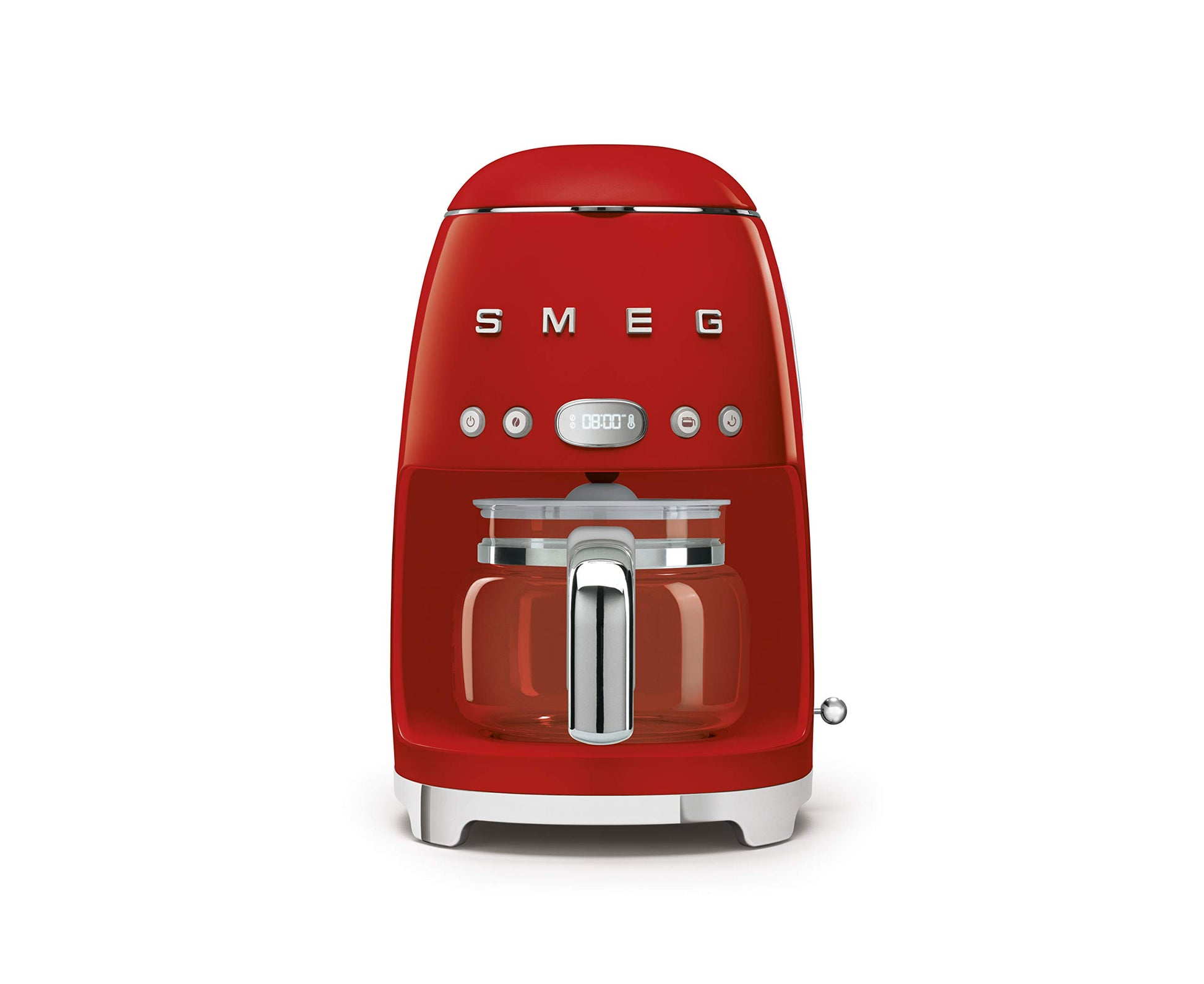 Smeg 50's Retro Style Aesthetic Drip Coffee Machine with 10 Cup Glass Carafe, Auto Start Feature, K…