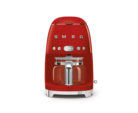 Smeg 50's Retro Style Aesthetic Drip Coffee Machine with 10 Cup Glass Carafe, Auto Start Feature, K…