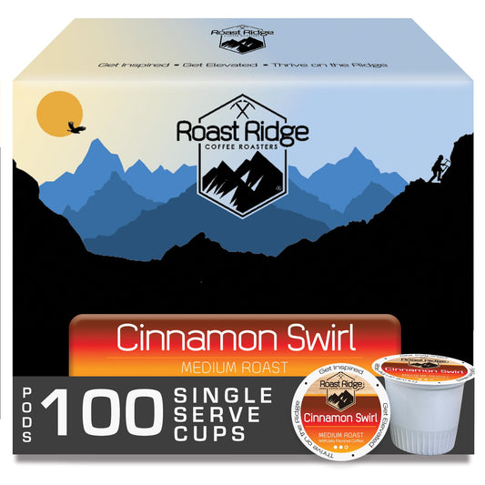 Roast Ridge Single Serve Coffee Pods for Keurig K-Cup Brewers, Southern Pecan, Medium Roast, 100 Co…