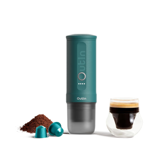 OutIn Nano Portable Electric Espresso Machine, Travel Coffee Maker for Camping, Car Coffee Maker Se…