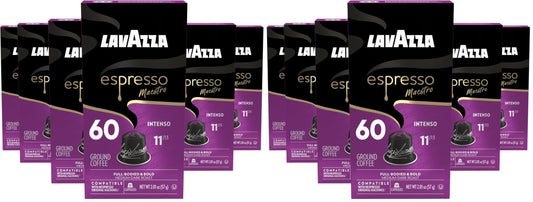 Lavazza Espresso Maestro Intenso Aluminum Capsules Compatible with Nespresso* Original Machines, Me…