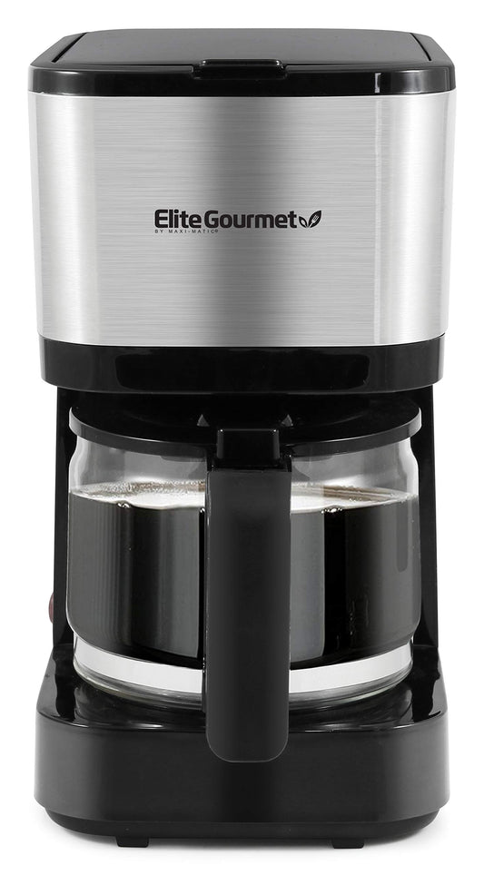 Elite Gourmet EHC9420 Automatic 5-Cup Brew & Drip Coffee Maker with Pause N Serve Reusable Filter, …