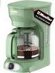 MUELLER HOME 12-Cup Drip Green Coffee Maker, Borosilicate Carafe, Auto-Off, Reusable Filter, Anti-D…