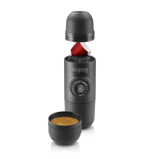 WACACO Minipresso NS, Portable Espresso Machine, Compatible Original NS Capsules, Travel Coffee Mak…