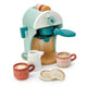 Tender Leaf Toys - Babyccino Maker Wooden Coffee Machine Pretend Food Play Toy with Espresso Capsul…