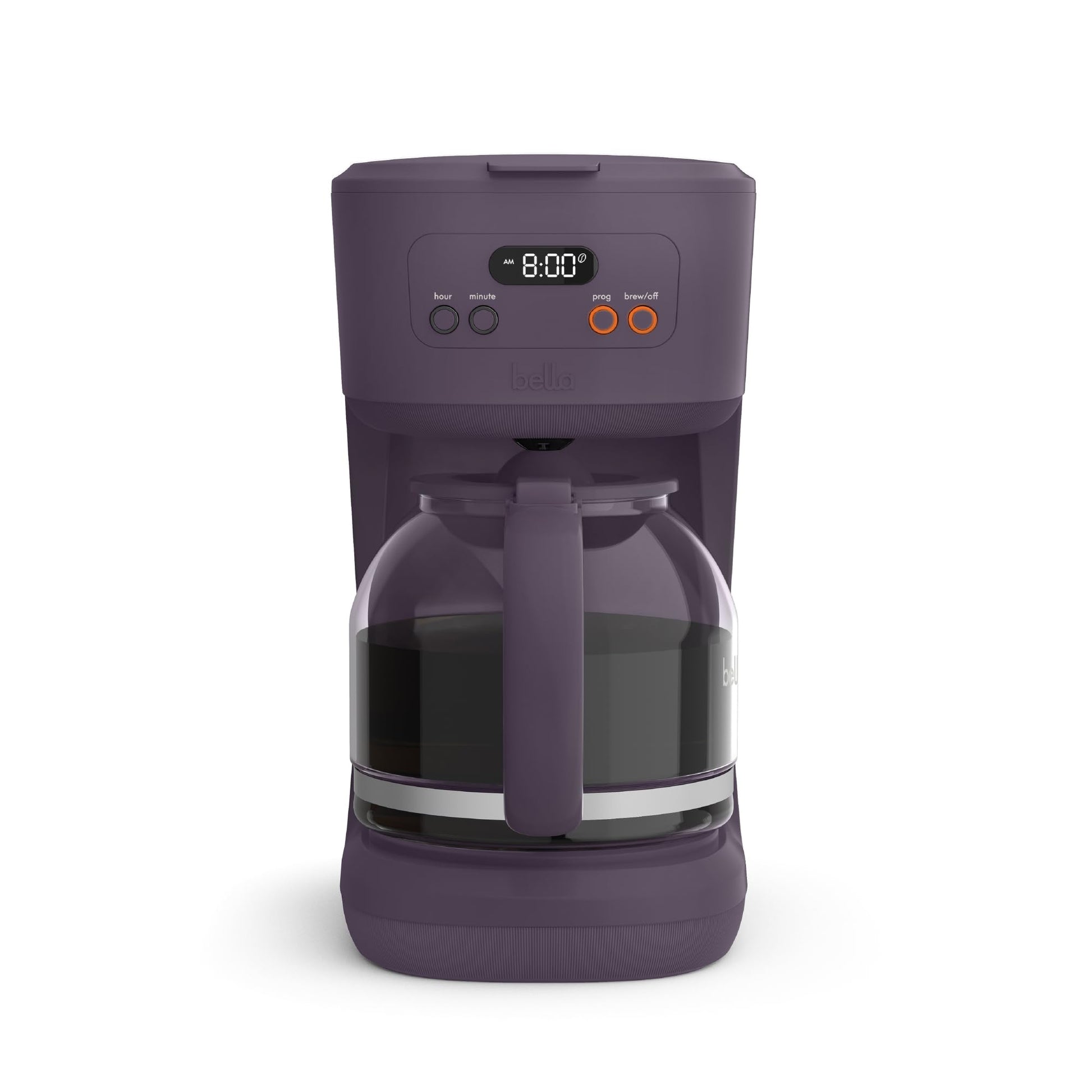 bella 12 Cup Programmable Coffee Maker, Reusable Dishwasher Safe Accessories, Easy LCD display, Aut…