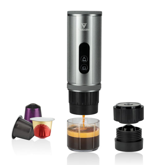 Portable Espresso Machine 12V: Travel Coffee Maker with Fast Self Heating & 15000mah Large Battery …