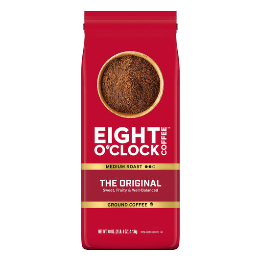 Eight O'Clock Coffee The Original, 40 Ounce (Pack of 1) Medium Roast Whole Bean Coffee, 100% Arabic…