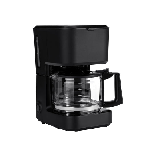 Basics 5 Cup Drip Coffee Maker with Glass Coffee Pot (0.8 Qt), Auto Shut-off, Auto Pause, Removable…