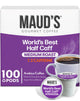Maud's Half Caff Coffee Pods, 100 ct, Medium Roast Coffee in Single Serve Pods – 100% Arabica Coffe…