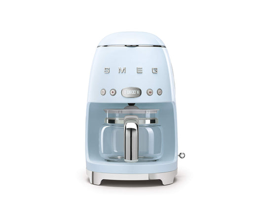 Smeg 50's Retro Style Aesthetic Drip Coffee Machine with 10 Cup Glass Carafe, Auto Start Feature, K…