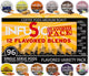 InfuSio Flavored Coffee Pods Variety Pack – 96 Count, 12 Gourmet Medium Roast Dessert-Inspired Blen…