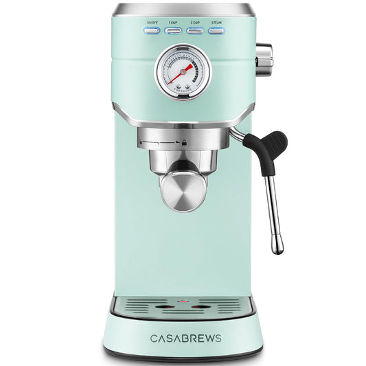 CASABREWS CM5418 Espresso Machine 20 Bar, Compact Espresso Maker with Steam Milk Frother, Stainless…